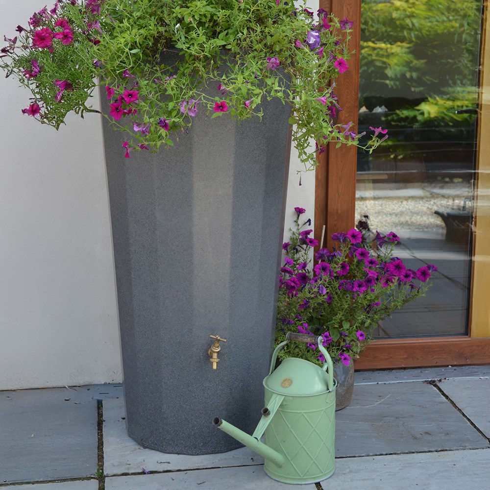 Metropolitan Water Butt Planter Green Marble