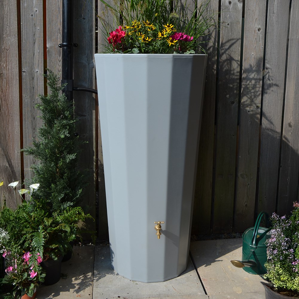 Metropolitan Water Butt Planter Green Marble