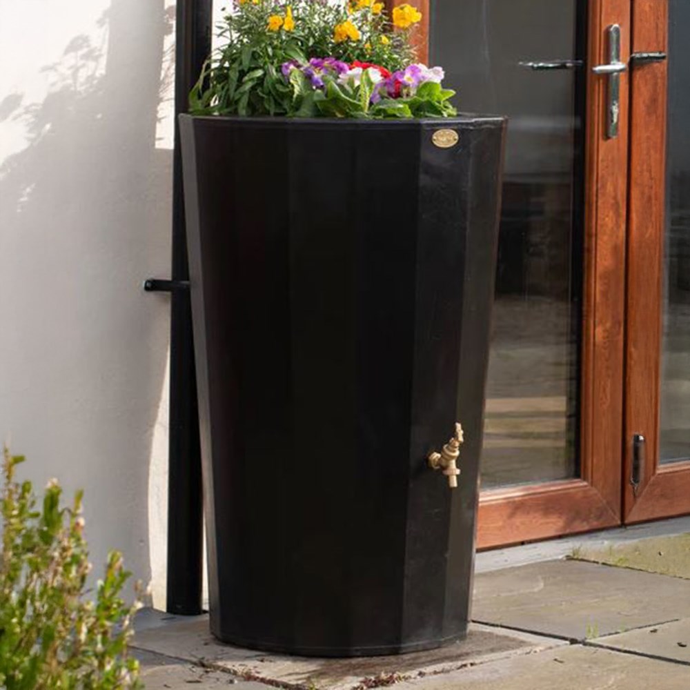 Metropolitan Water Butt Planter Green Marble