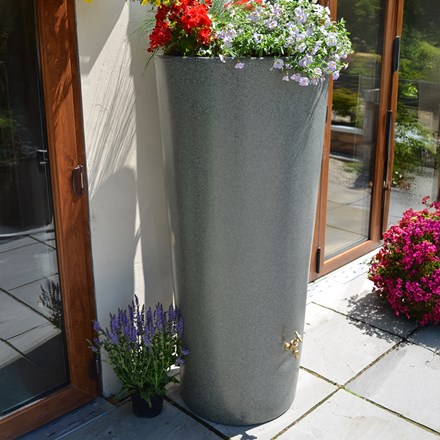 Big City Water Butt Planter Green Marble