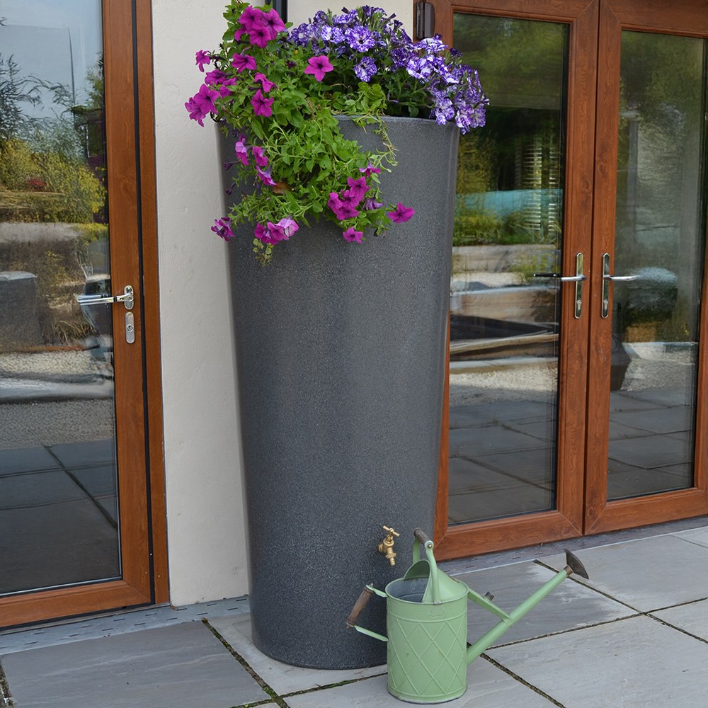 Big City Water Butt Planter Green Marble
