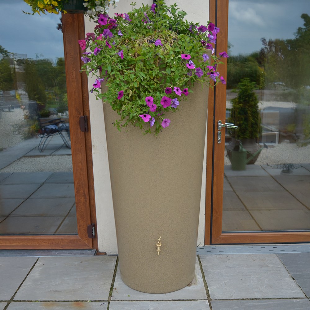 Big City Water Butt Planter Green Marble