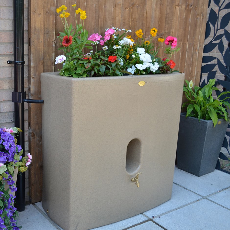 Oasis Water Butt Planter Sandstone