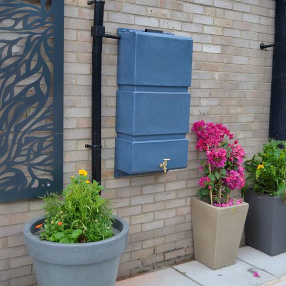 100 litre Wall Mounted Water Butt Black