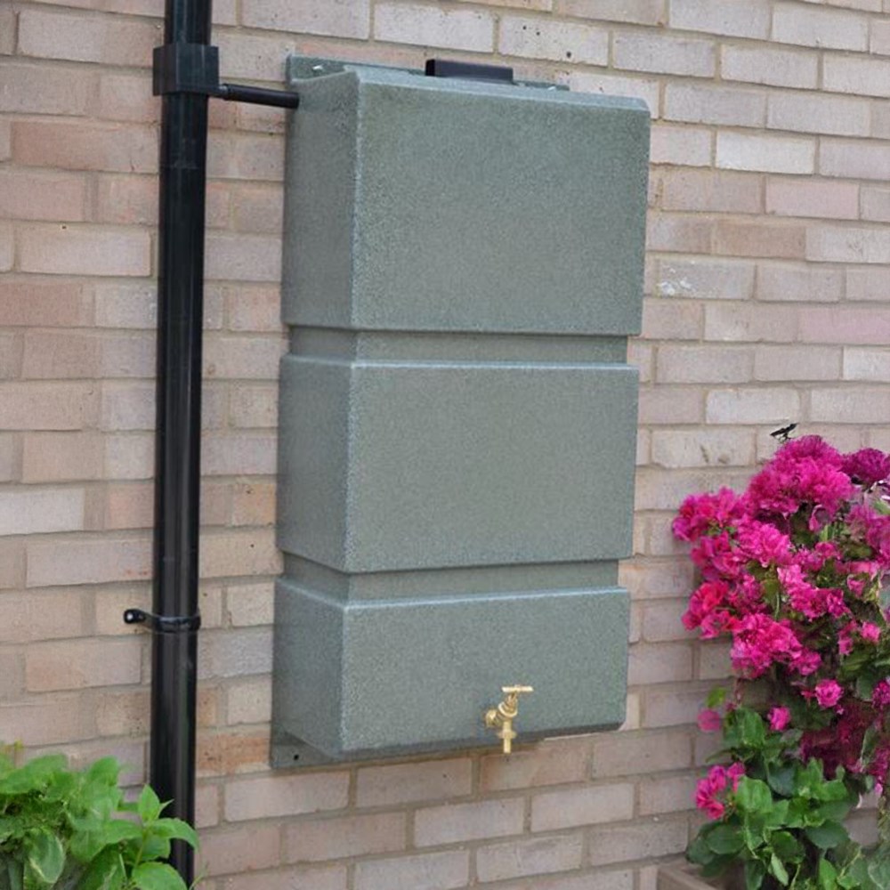 100 litre Wall Mounted Water Butt Black