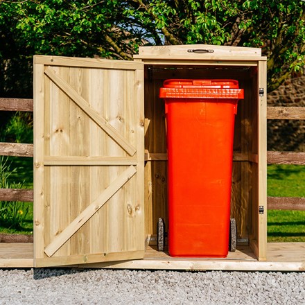 Chatburn Single Wheelie Bin Store 140L