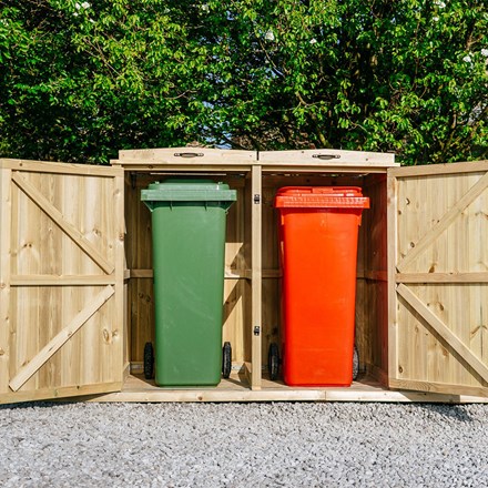 Chatburn Double Wheelie Bin Store 2 x 140L