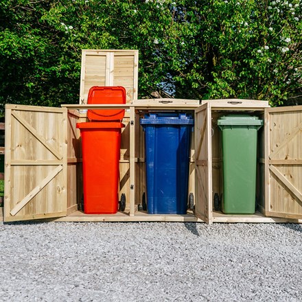 Chatburn Triple Wheelie Bin Store 3 x 140L