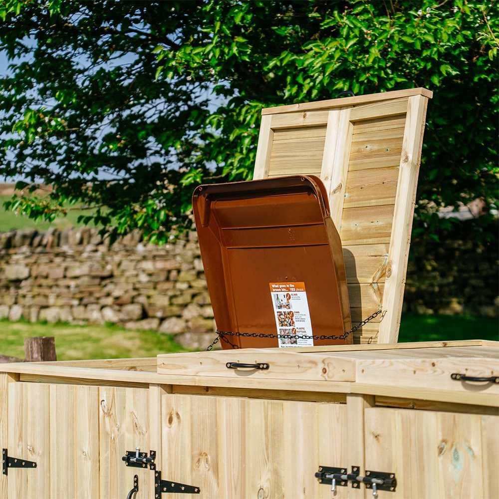 Chatburn Quad Wheelie Bin Store