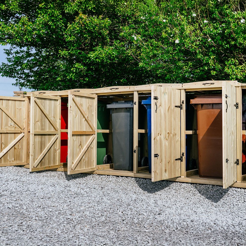 Chatburn Quintet Wheelie Bin Store