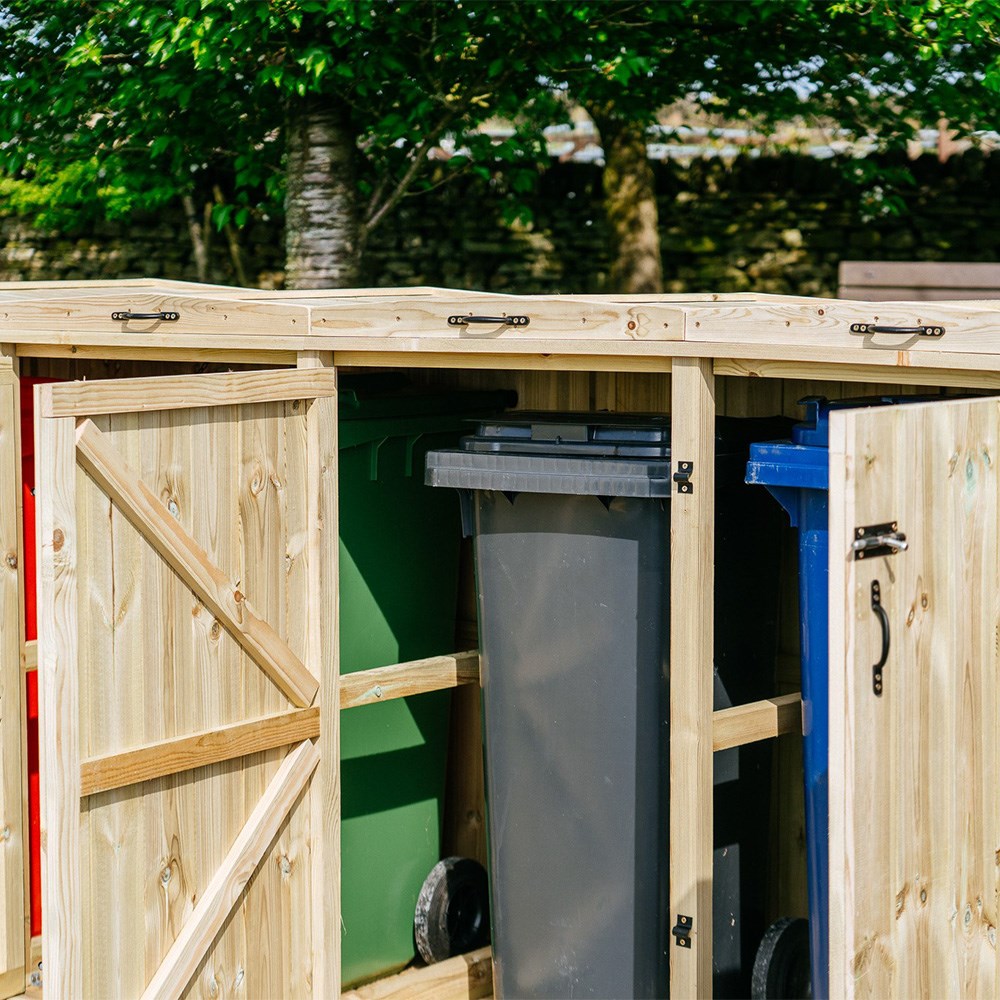 Chatburn Quintet Wheelie Bin Store