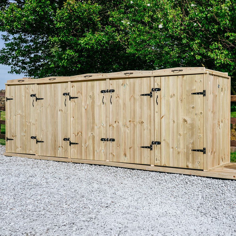 Chatburn Quintet Wheelie Bin Store