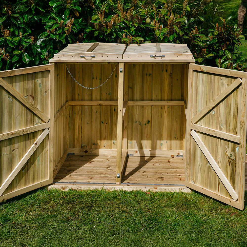 Shireburn Double Wheelie Bin Store