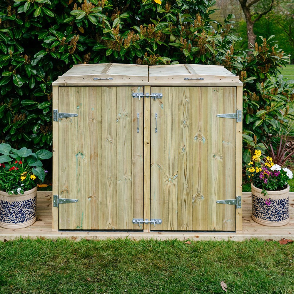 Shireburn Double Wheelie Bin Store