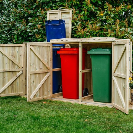 Shireburn Triple Wheelie Bin Store 3 x 140L
