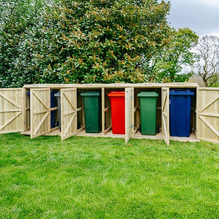 Shireburn Sextet Wheelie Bin Store 6 x 140L