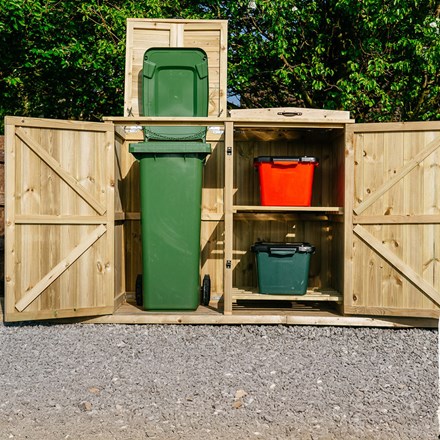 Chatburn 1 Wheelie Bin & 2 Recycle Box Store