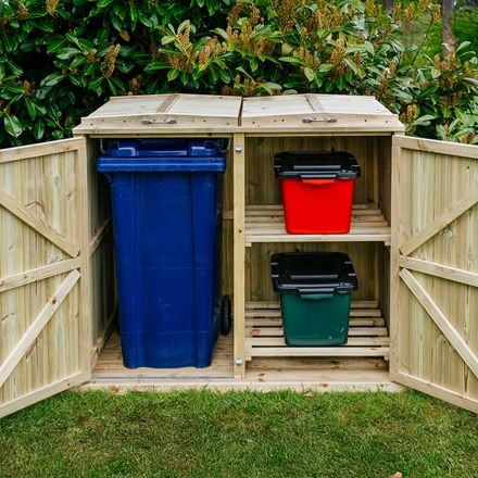 Shireburn 1 Wheelie Bin & 2 Recycle Box Store