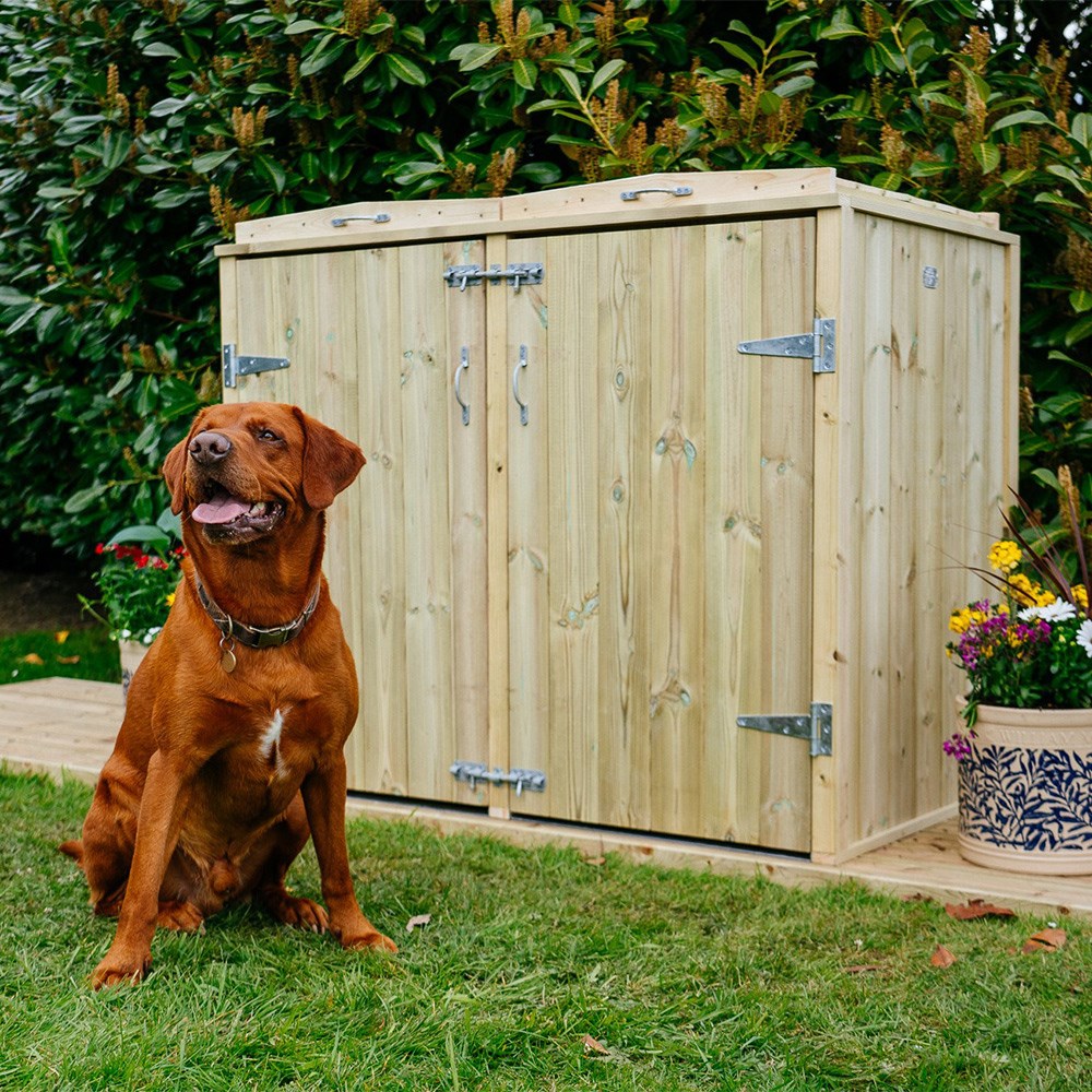 Shireburn Single Wheelie Bin & Recycle Box Store