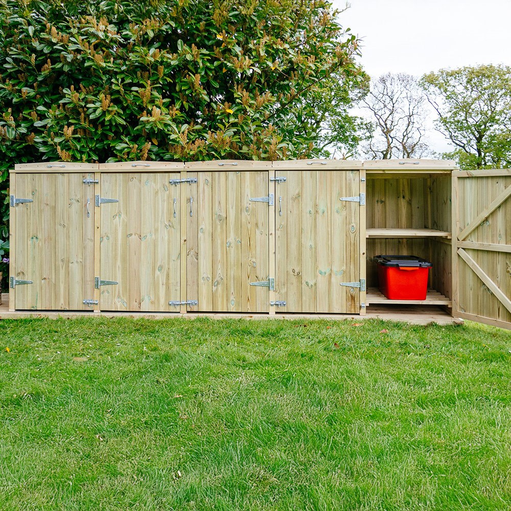 Shireburn Single Wheelie Bin & Recycle Box Store