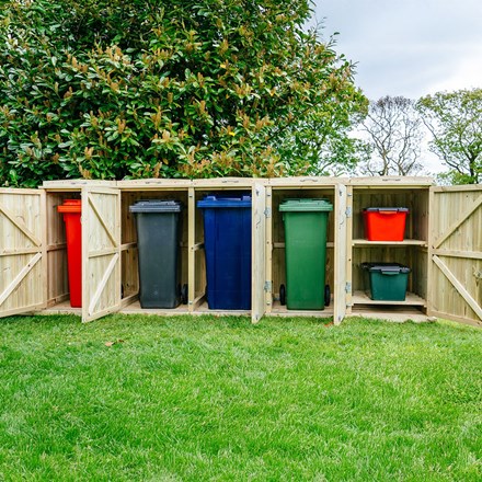Shireburn 4 Wheelie Bin & 2 Recycle Box Store