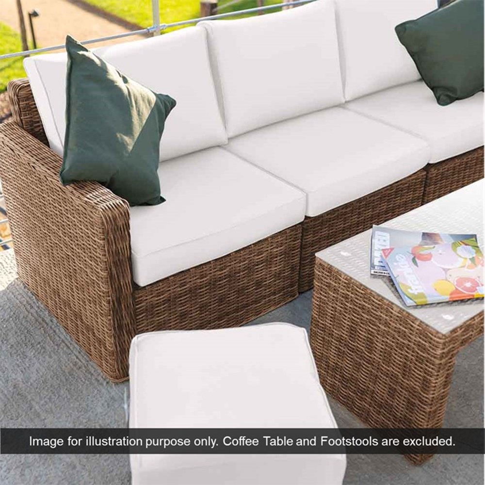 Luxury Rattan Sofa Set in Natural