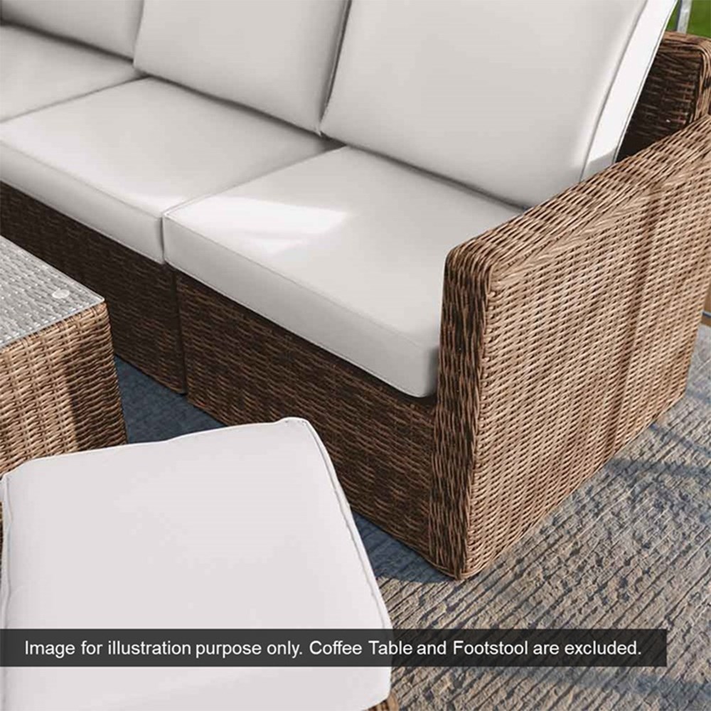 Luxury Rattan Sofa Set in Natural