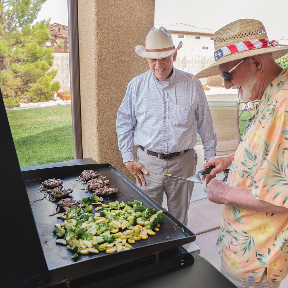 Griddle With 2 Drawer Air Fryer | 36 inch