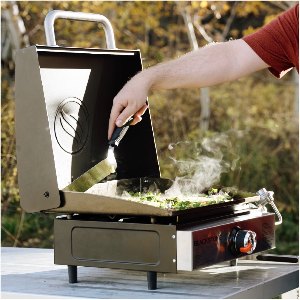Tabletop Griddle With Hood | 17 inch