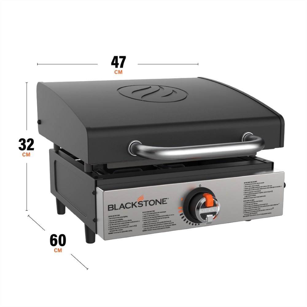 Tabletop Griddle With Hood | 17 inch