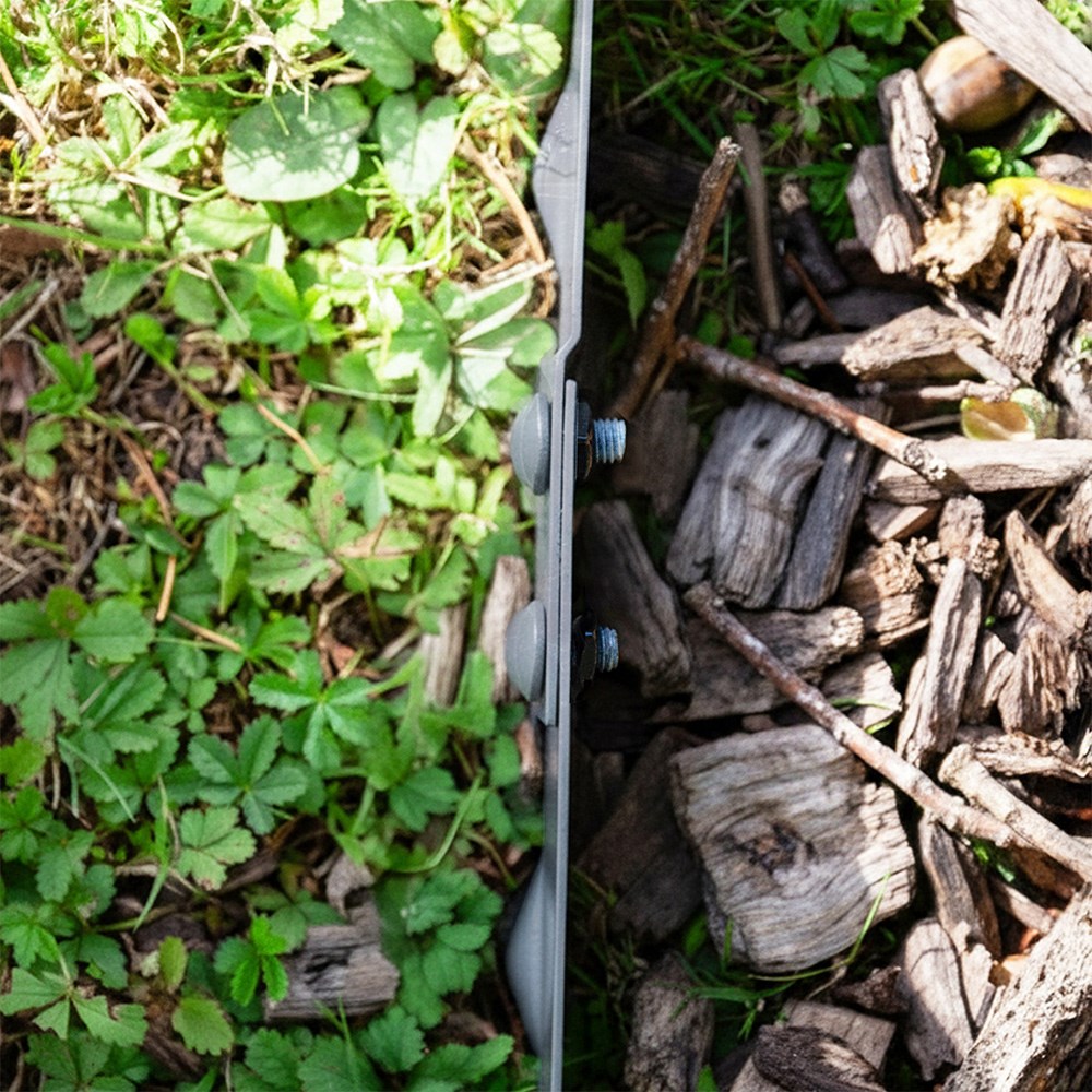 Modular Steel Garden Lawn Edging Strip - Pack of 5