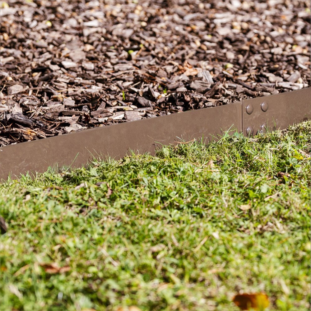 Modular Steel Garden Lawn Edging Strip - Pack of 5