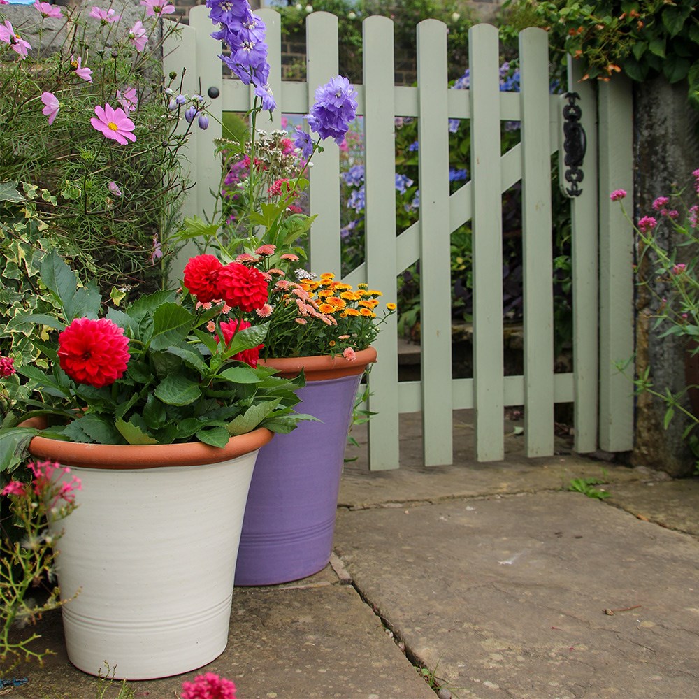 Cream Terracotta Kitchen Planter