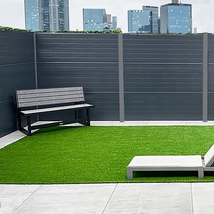 Endurofence Composite Fencing Multi Rib Mid Grey Pack of 3