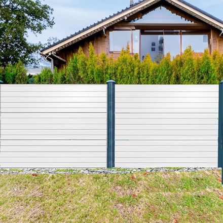 Endurofence Composite Fencing Multi Rib White Pack of 3