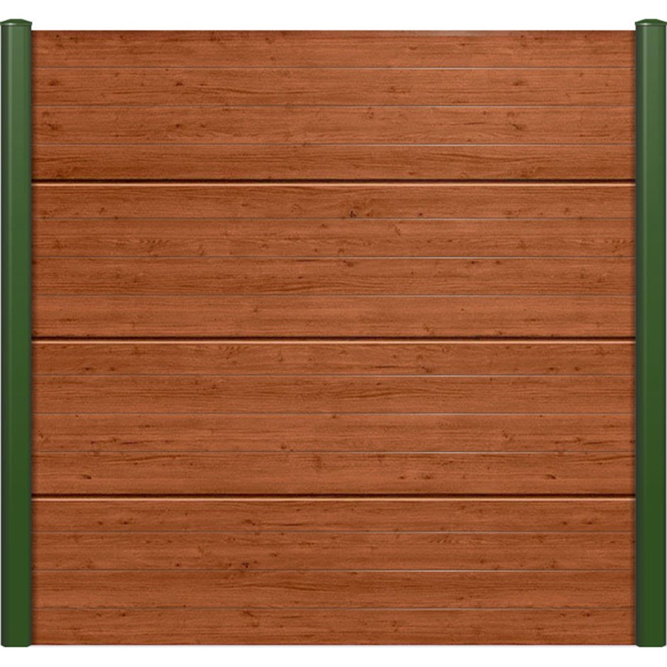 Endurofence Composite Fencing Golden Oak