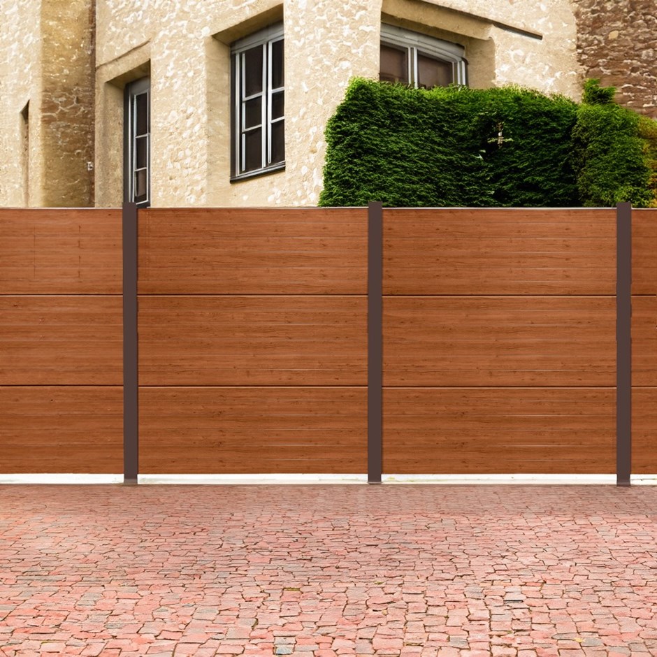 Endurofence Composite Fencing Golden Oak