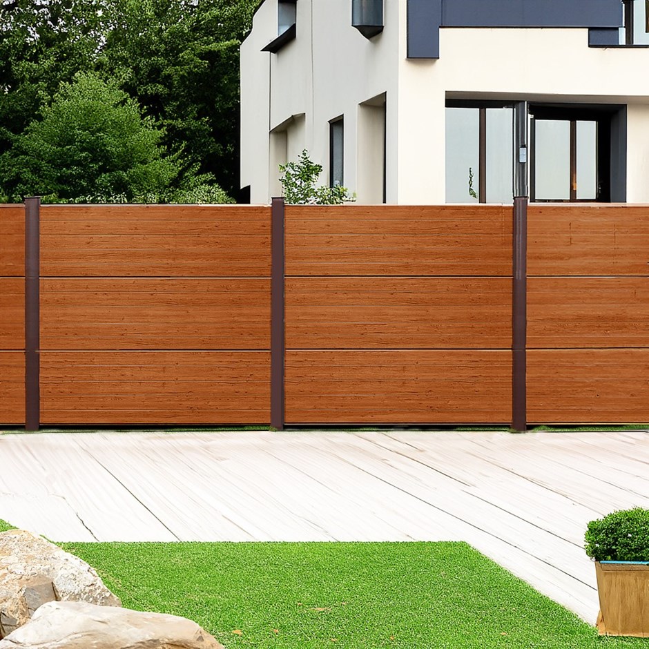 Endurofence Composite Fencing Golden Oak