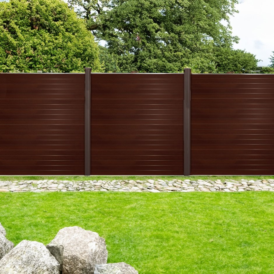 Endurofence Composite Fencing Dark Oak