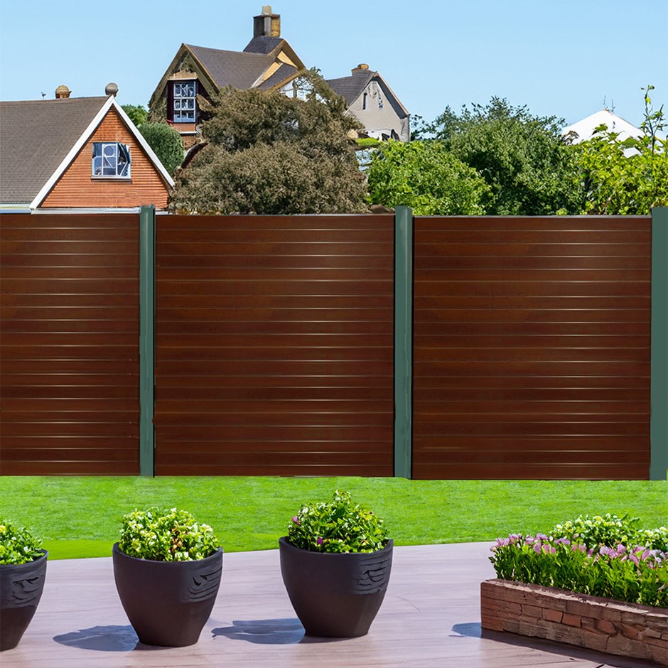 Endurofence Composite Fencing Dark Oak