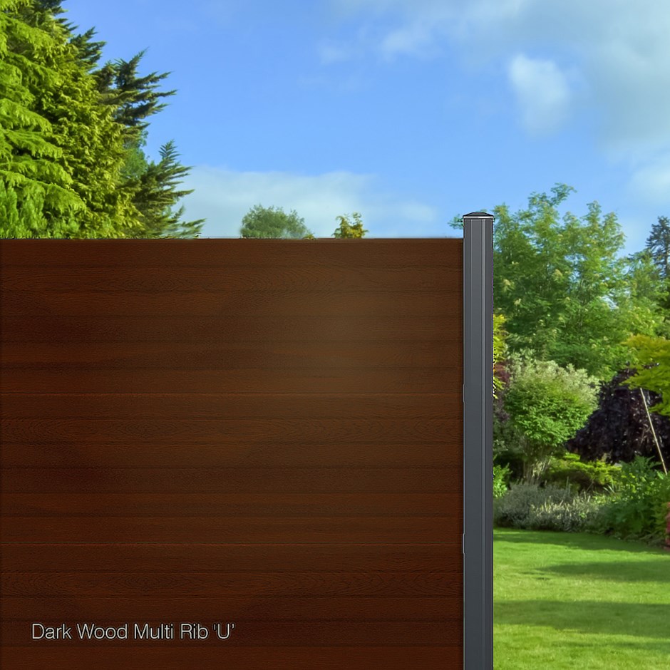 Endurofence Composite Fencing Dark Oak