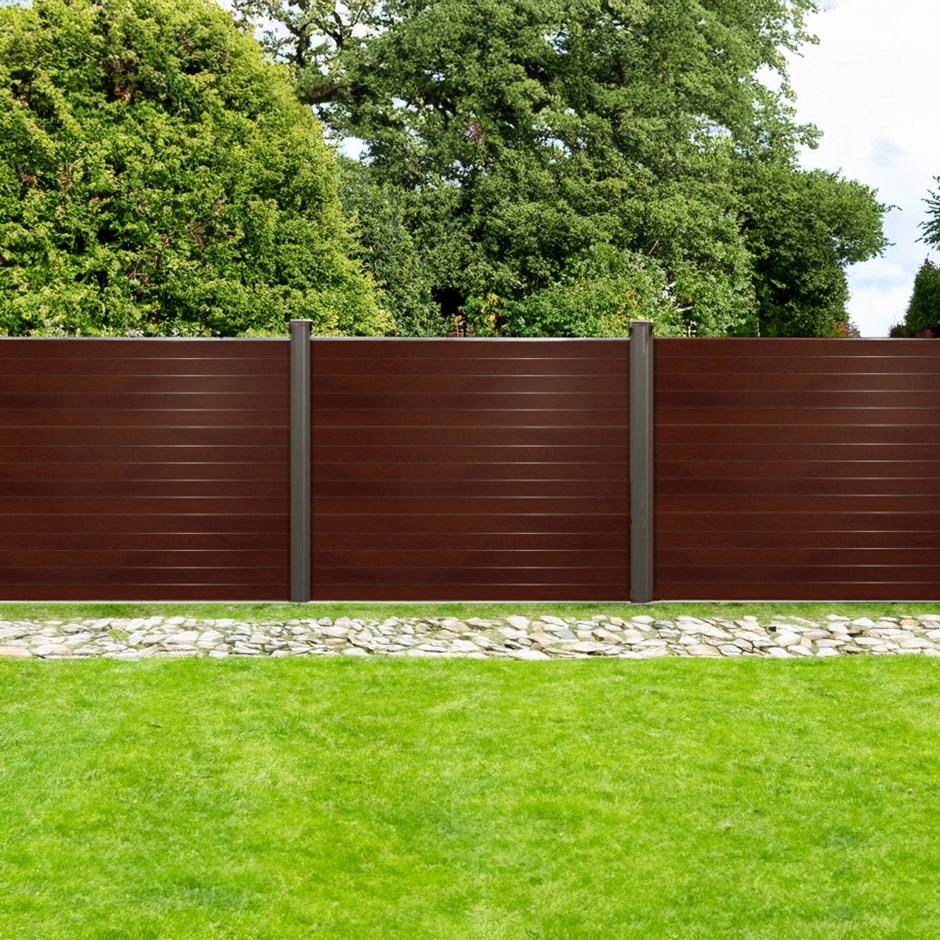 Endurofence Composite Fencing Dark Oak