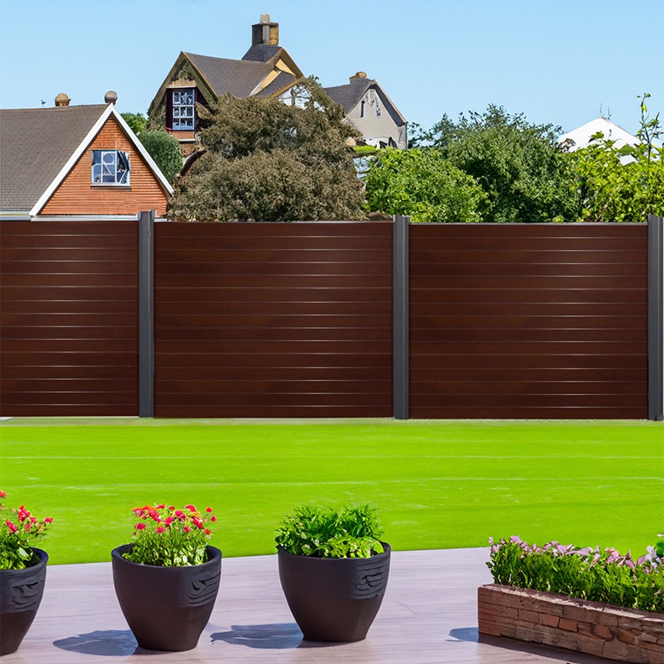 Endurofence Composite Fencing Dark Oak