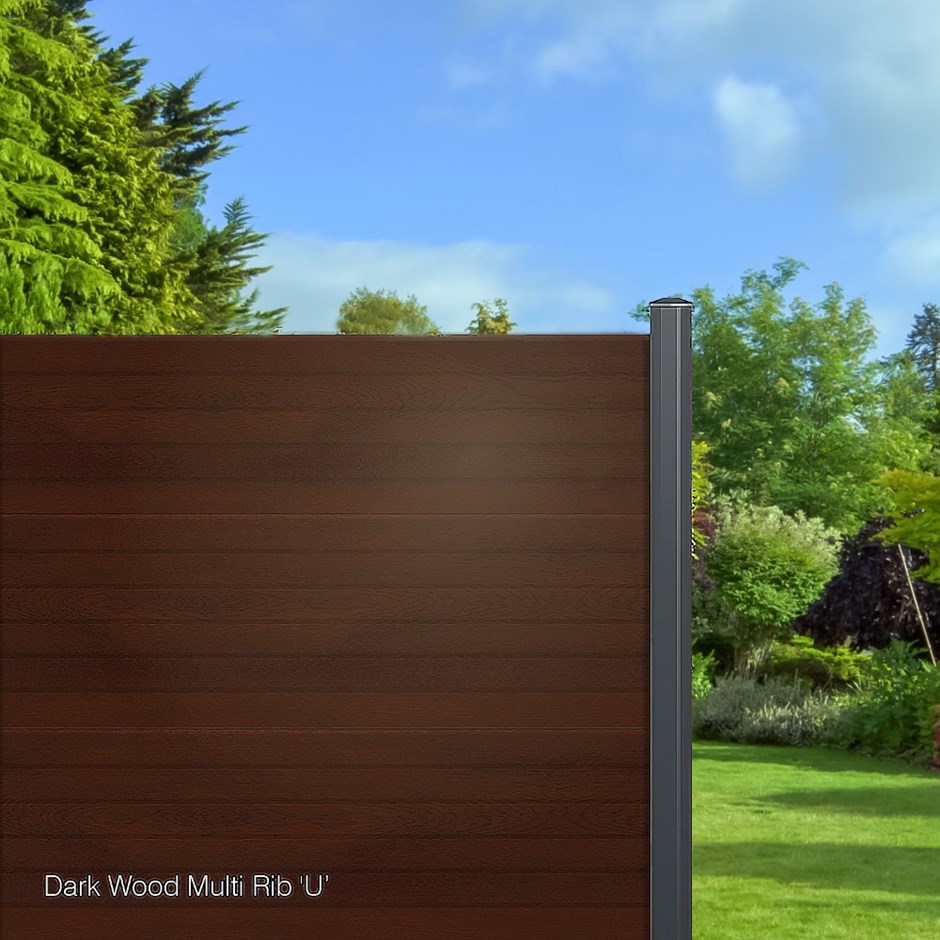 Endurofence Composite Fencing Dark Oak