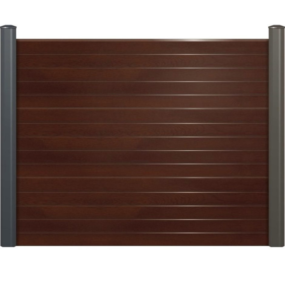 Endurofence Composite Fencing Dark Oak