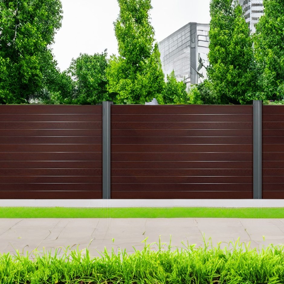 Endurofence Composite Fencing Dark Oak