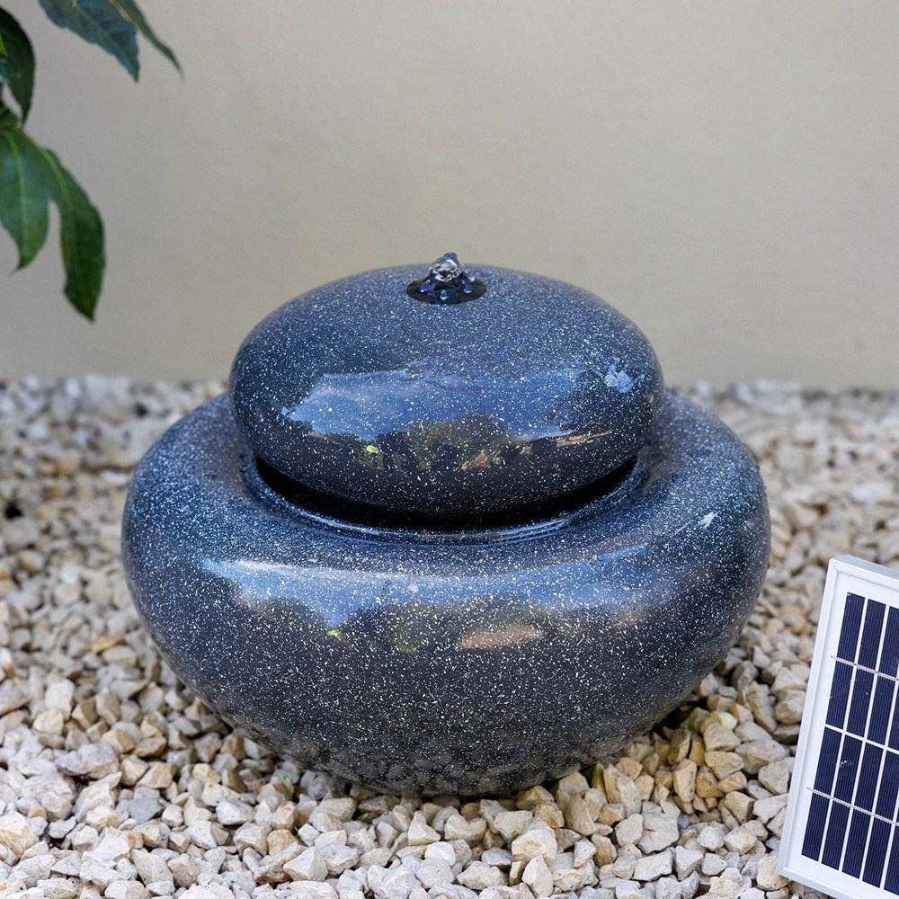 Leven Pebble Solar Water Feature