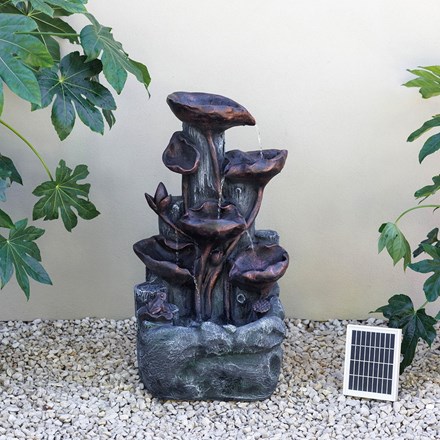 Copper effect lily pad rock cascade