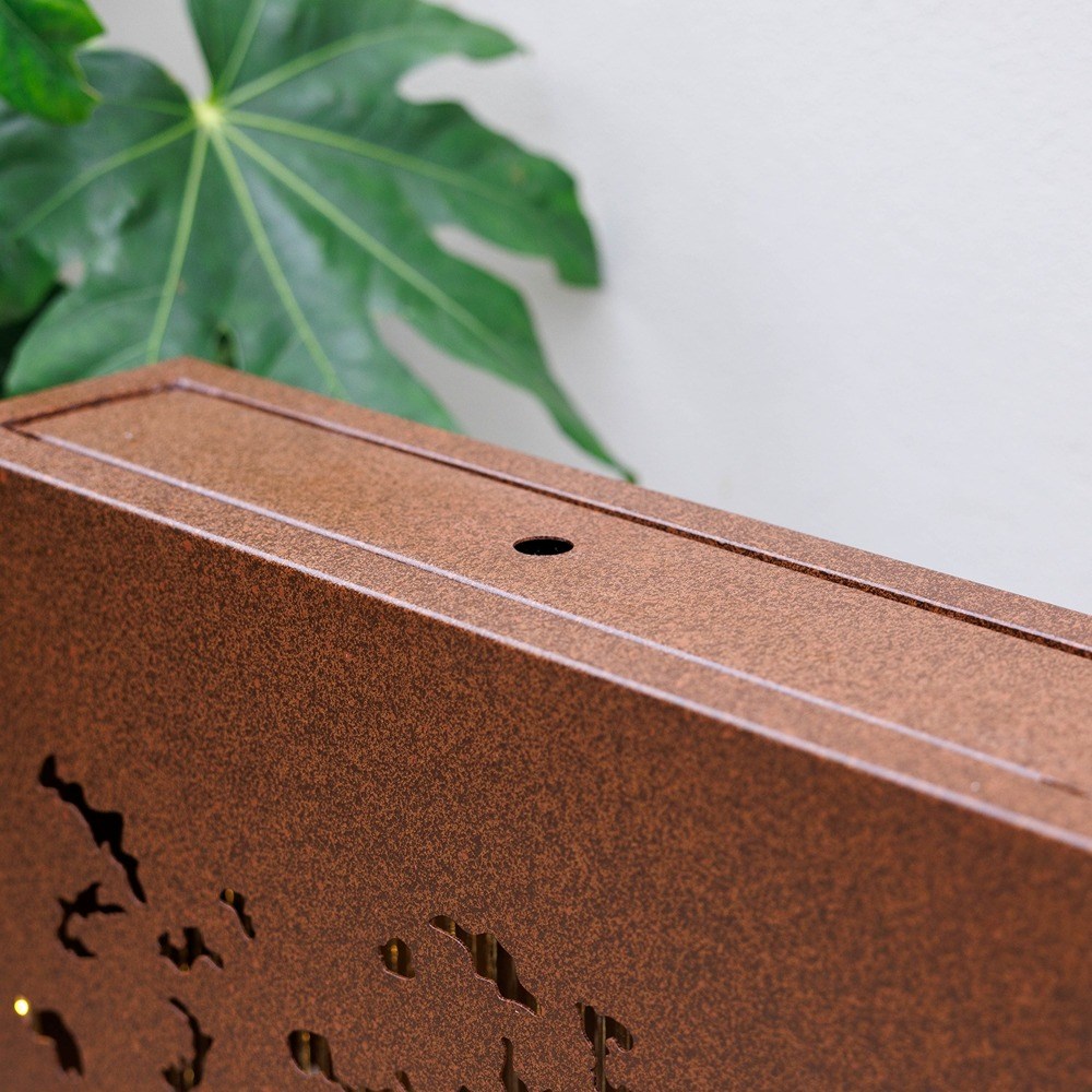 Forest Scene Water Wall Feature with Lights