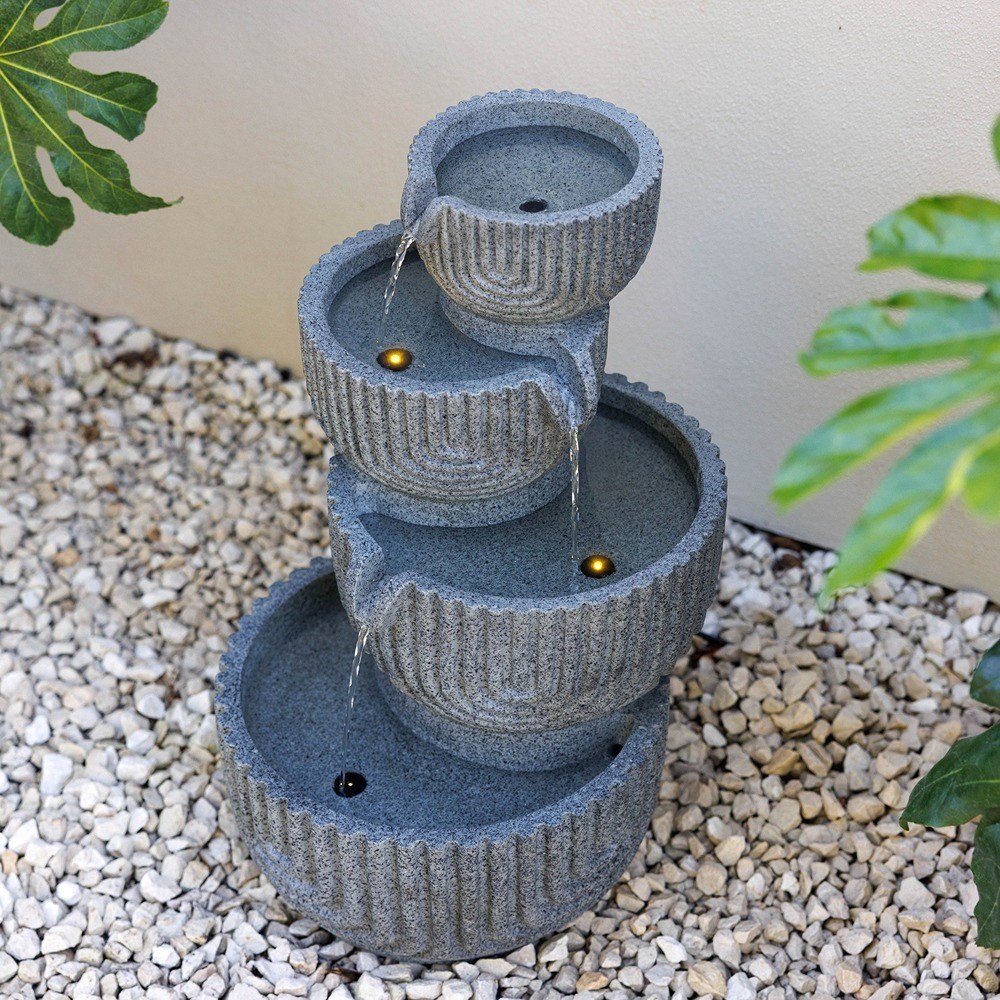 Lyne Stacked Bowls Water Feature